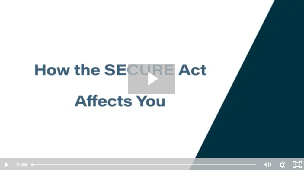 How the SECURE Act Affects Employer Plan Tax Credits
